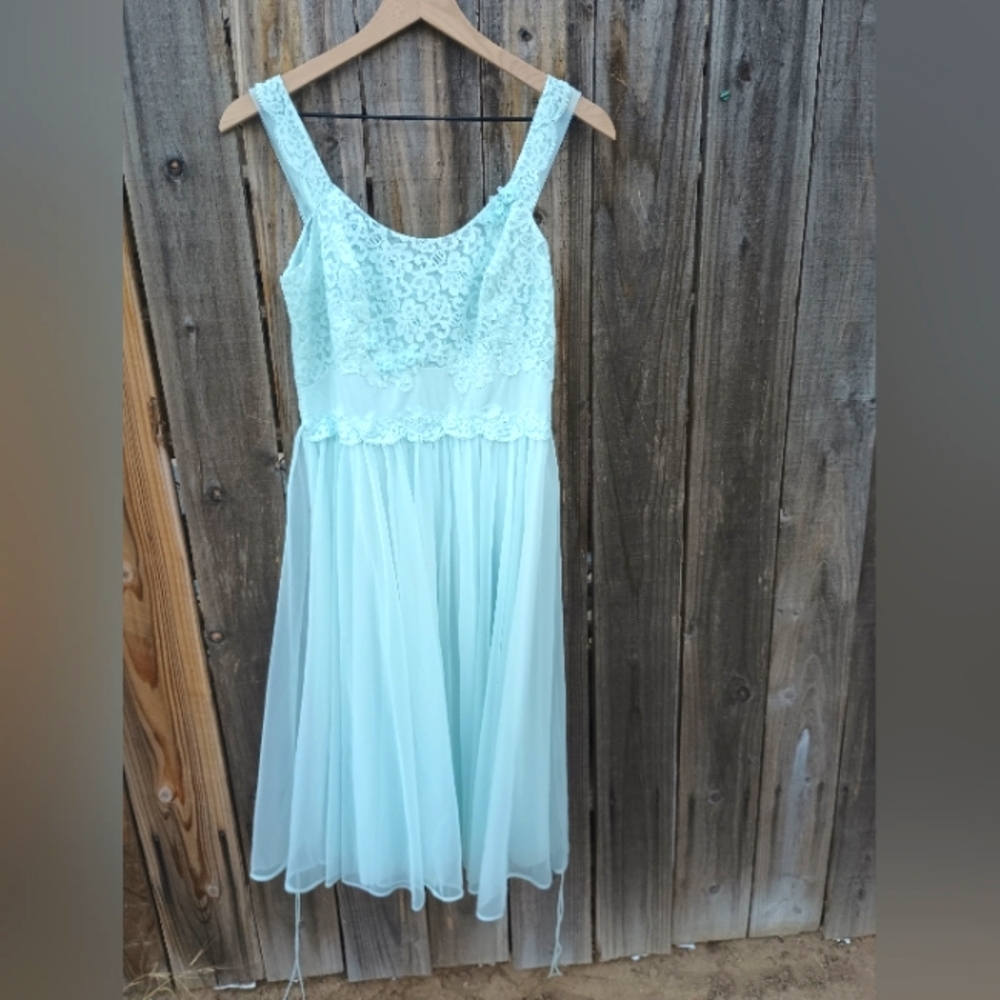 Vintage Chiffon Midi Nightgown/Slip / Dress